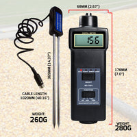 ILMM-894 4-type Grain Moisture & Temperature (Celsius & Fahrenheit) Meter - Instrulife