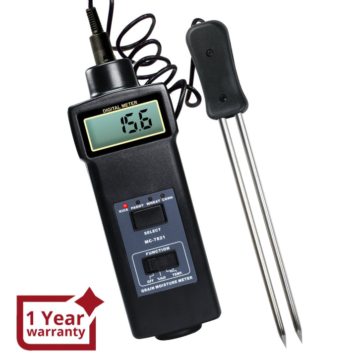 ILMM-894 4-type Grain Moisture & Temperature (Celsius & Fahrenheit) Meter - Instrulife