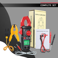 ILMU-523 Digital Clamp Meter AC/DC Multimeter with Voltage Tester, Capacitance, Resistance, Frequency, Duty cycle, Diode Test, Line Connection Test, and Temperature, Non-Contact Current Clamp for Electricians, HVAC, Home Repairs & DIY - Instrulife