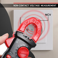 ILMU-523 Digital Clamp Meter AC/DC Multimeter with Voltage Tester, Capacitance, Resistance, Frequency, Duty cycle, Diode Test, Line Connection Test, and Temperature, Non-Contact Current Clamp for Electricians, HVAC, Home Repairs & DIY - Instrulife
