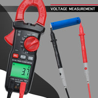 ILMU-523 Digital Clamp Meter AC/DC Multimeter with Voltage Tester, Capacitance, Resistance, Frequency, Duty cycle, Diode Test, Line Connection Test, and Temperature, Non-Contact Current Clamp for Electricians, HVAC, Home Repairs & DIY - Instrulife