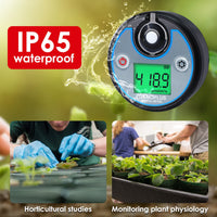 ILLX-499 Digital PAR DLI Meter Datalogger Plant Light Meter for Growers, Measures PAR & Daily Light Integral (400-700nm) Photosynthetic Light, Ideal for Hydroponics, Greenhouses & Indoor Gardening - Instrulife