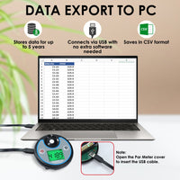 ILLX-499 Digital PAR DLI Meter Datalogger Plant Light Meter for Growers, Measures PAR & Daily Light Integral (400-700nm) Photosynthetic Light, Ideal for Hydroponics, Greenhouses & Indoor Gardening - Instrulife