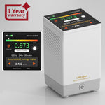Radon Gas Detector Touchscreen LCD Color Display with Audible & Visual Alarm Long-Term Radon Concentration Monitoring for Home Basement, pCi/L or Bq/m³ - Instrulife