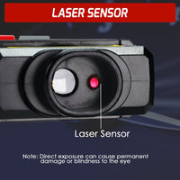 ILTA-524 High-Precision Digital Tachometer Non-Contact RPM Laser Tester MAX/MIN/AVG Photoelectric Sensing 10-99999 RPM Range with Reflection Tape Max/Min/AVG Function - Instrulife