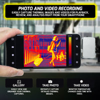 ILTH-494 Mobile Infrared Thermal Imager - Smart Thermal Imaging & Temperature Measurement Android Type C Mobile Phone Photo Video Capture Camera Thermometer - Instrulife