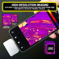 ILTH-494 Mobile Infrared Thermal Imager - Smart Thermal Imaging & Temperature Measurement Android Type C Mobile Phone Photo Video Capture Camera Thermometer - Instrulife
