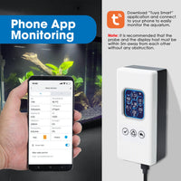 ILWQ-504 Smart Aquarium Water Quality Monitor – 7-in-1 Real-Time Water Tester for pH, Temperature, TDS, EC, Salinity, Specific Gravity & ORP – WiFi Connected with Mobile Alerts - Instrulife